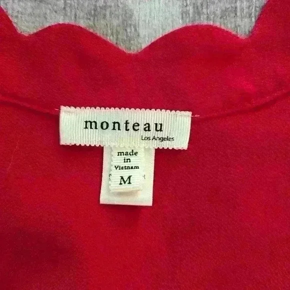 Red Sleeveless Women's V-Neck Blouse -- size M -- Vixen, Officewear, Datenight - Picture 4 of 9